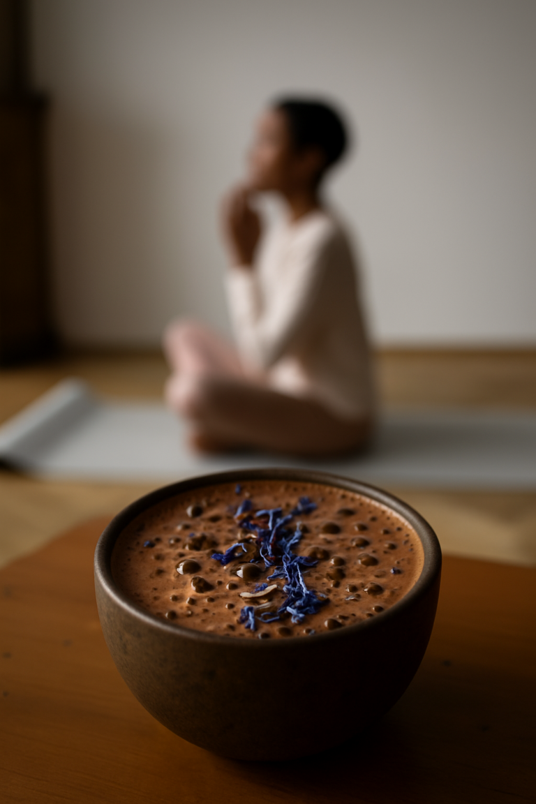 Cacao ergänz deine Yoga Praxis und ermöglicht dir mehr Verbindung, Präsenz und innere Ruhe