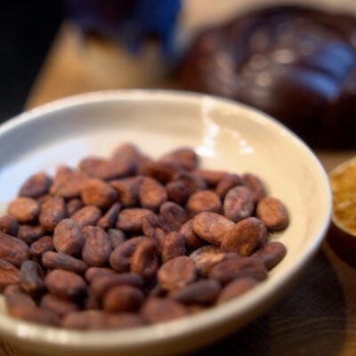Chuncho Cacao Bohnen fermentiert